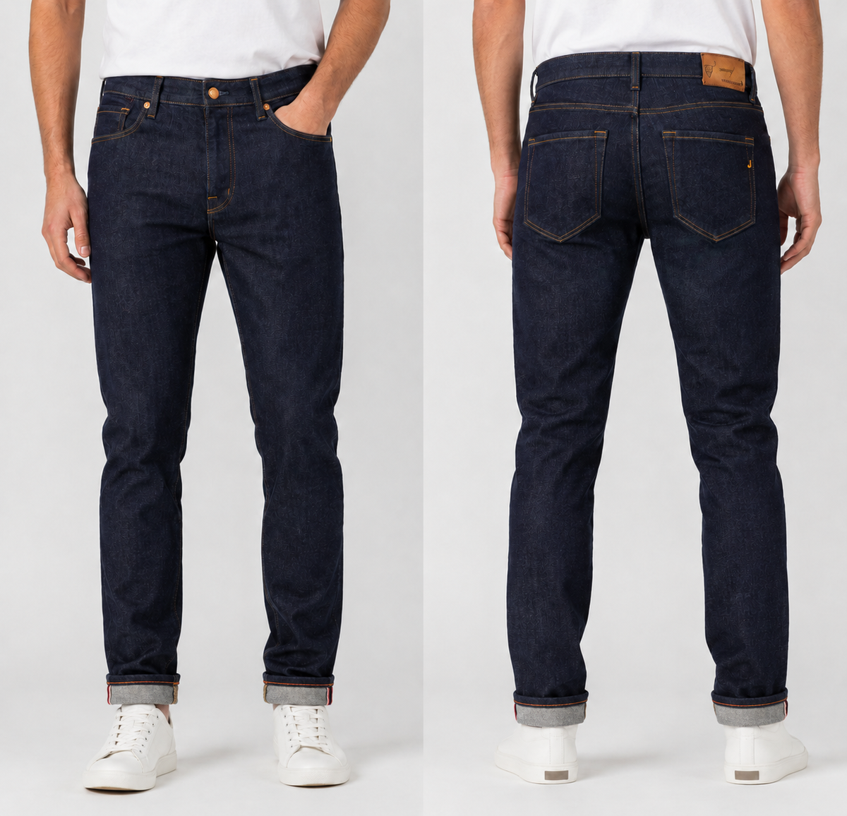 SINK & RISE BLUE, Men’s Slim Fit 05 Pockets Recycled Cotton, Sustainable Denim Jean