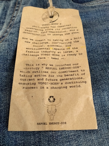 ESH-HOOR's Slim Fit 05 Pocket, Recycled Cotton, Sustainable Denim Jean
