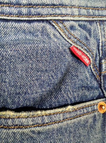 MOHATTA Men's Slim Fit 05 Pockets Recycled Cotton Sustainable Denim Jean