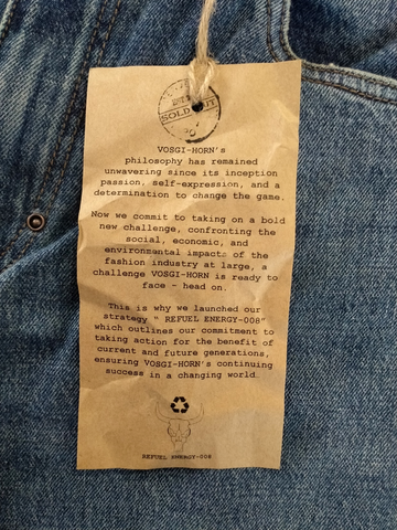 MOHATTA Men's Slim Fit 05 Pockets Recycled Cotton Sustainable Denim Jean