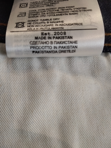 MOHATTA Men's Slim Fit 05 Pockets Recycled Cotton Sustainable Denim Jean
