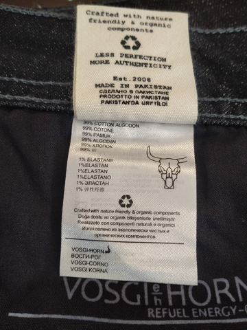 SINK & RISE Men’s Slim Fit 05 Pockets Recycled Cotton, Sustainable Denim Jean