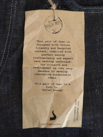 SINK & RISE Men’s Slim Fit 05 Pockets Recycled Cotton, Sustainable Denim Jean