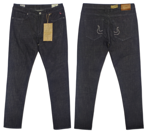 SINK & RISE Men’s Slim Fit 05 Pockets Recycled Cotton, Sustainable Denim Jean