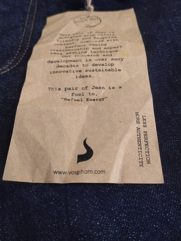 SINK & RISE Men’s Slim Fit 05 Pockets Recycled Cotton, Sustainable Denim Jean