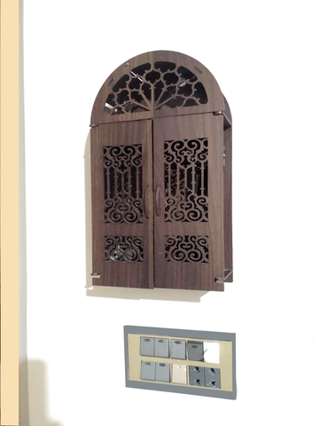 WALL MOUNTED WOODEN BOX, KEYCHAIN AND ACCESSORIES HOLDER