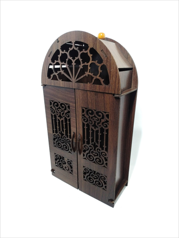 WALL MOUNTED WOODEN BOX, KEYCHAIN AND ACCESSORIES HOLDER