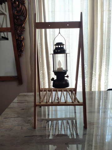 HAND CRAFTED INTERIOR DECORATIVE WOODEN FRAME CANDLE, LANTERN LAMP