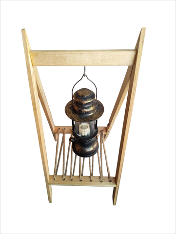 HAND CRAFTED INTERIOR DECORATIVE WOODEN FRAME CANDLE, LANTERN LAMP