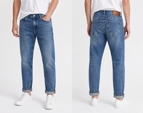 PITBULL Men Slim Fit 05 Pockets Recycled Cotton Sustainable Denim Jean